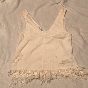 AMERICAN EAGLE DISTRESSED CROP TANK